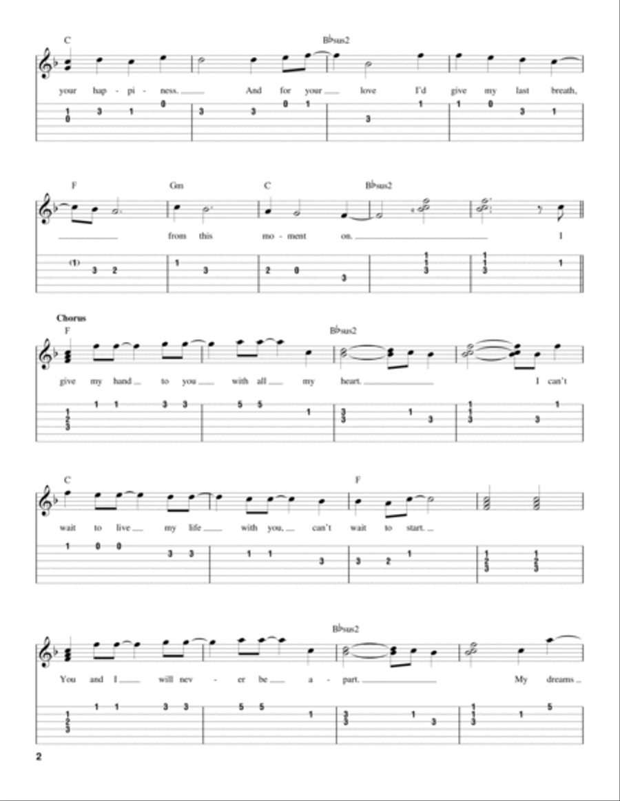 From This Moment On Acoustic Guitar scores gallery preview page 2