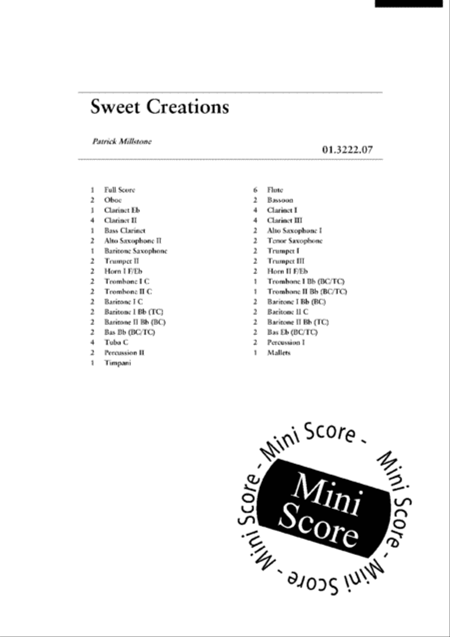 Sweet Creations Concert Band scores gallery preview page 4
