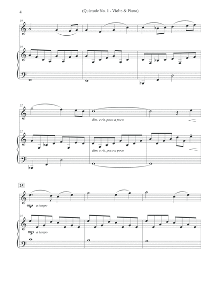 Quietudes, Nos. 1-12 - Violin & Piano Violin Solo scores gallery preview page 4