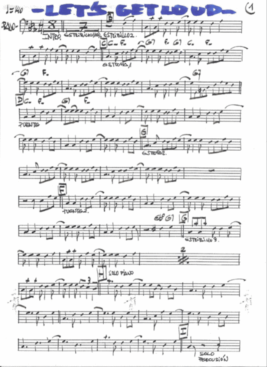 Let's Get Loud Tenor Saxophone scores gallery preview page 3