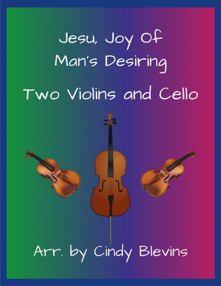 Book cover for Jesu, Joy of Man's Desiring, for Two Violins and Cello