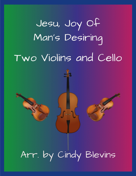 Jesu, Joy of Man's Desiring, for Two Violins and Cello image number null