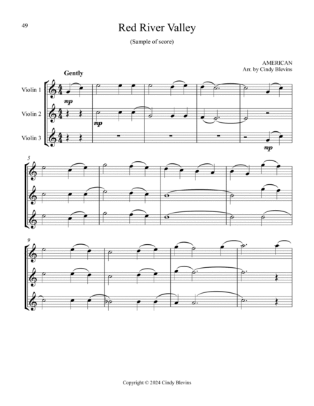 12 Favorite Folk Songs, Violin Trios image number null