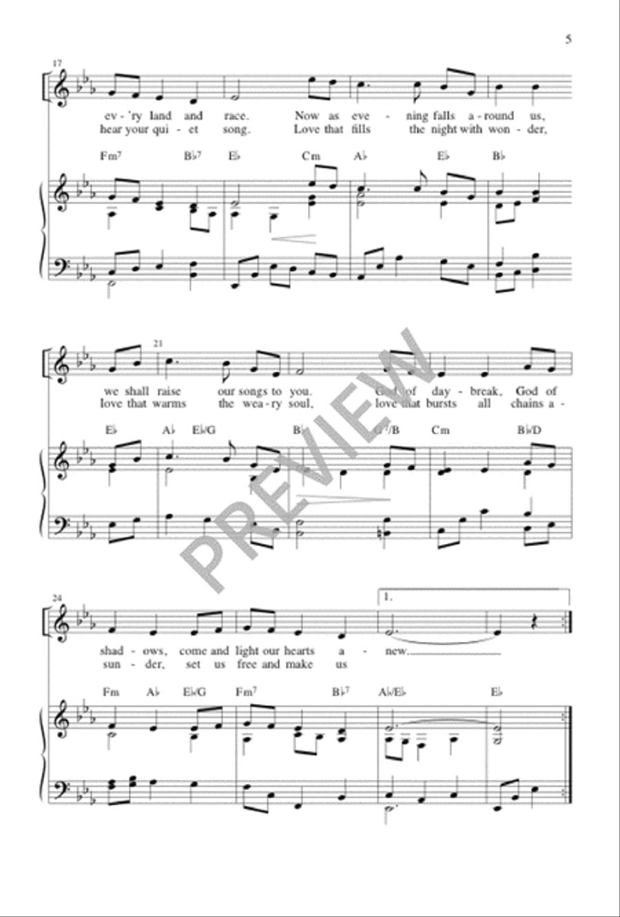 Holden Evening Prayer - Vocal / Keyboard edition 2-Part scores gallery preview page 7
