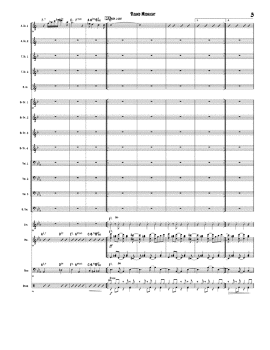Round Midnight Jazz Ensemble scores gallery preview page 3