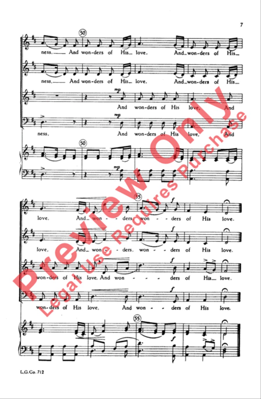 Joy to the World 4-Part scores gallery preview page 7
