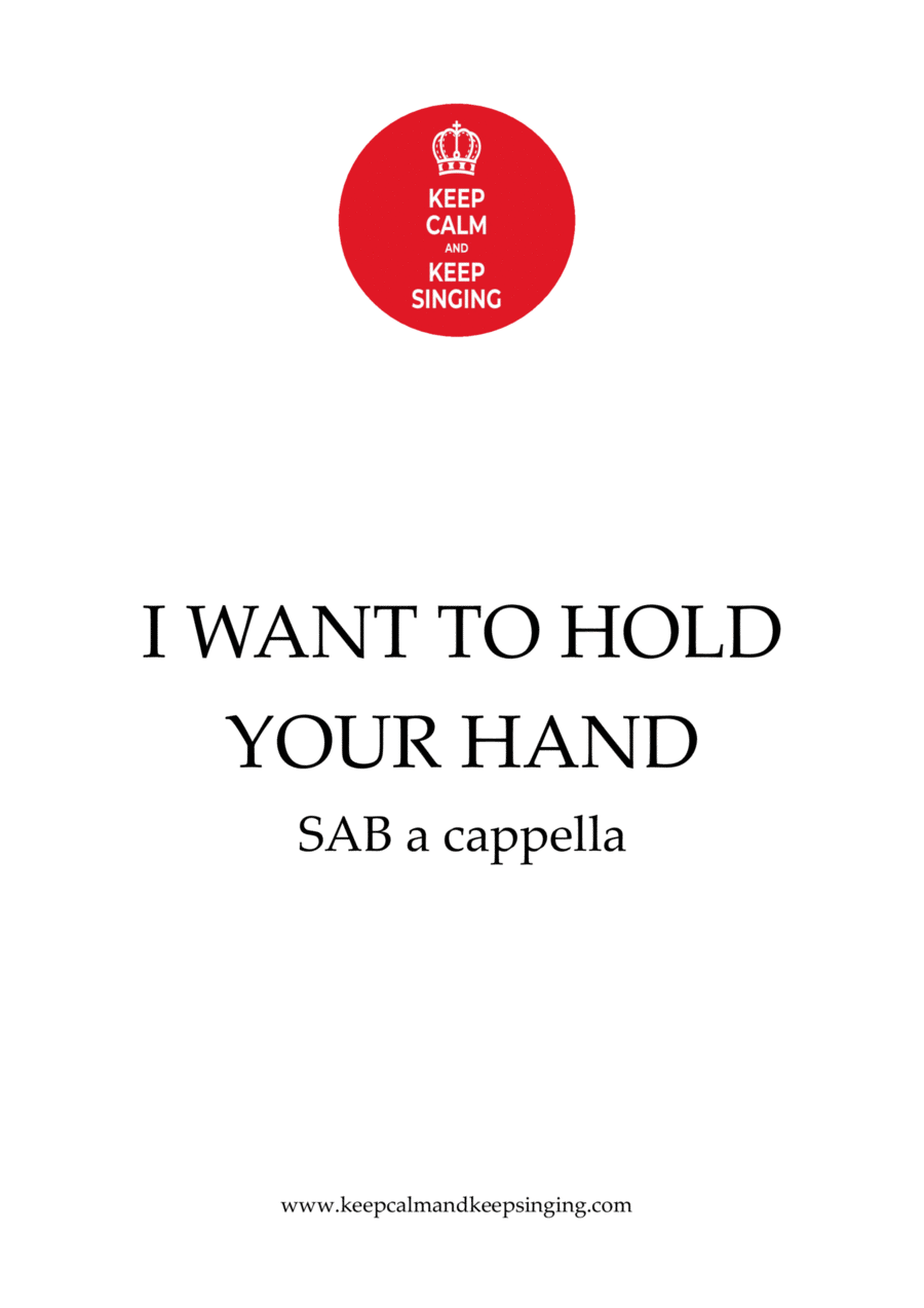 I Want To Hold Your Hand 3-Part scores gallery preview page 1