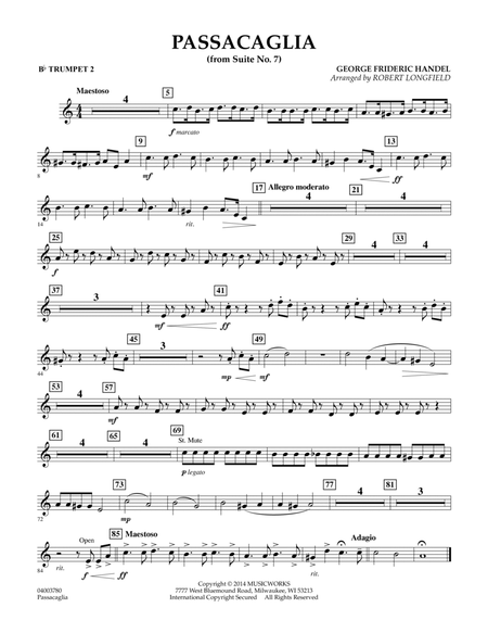 Passacaglia (from Suite No. 7) - Bb Trumpet 2