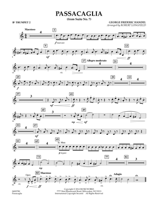 Passacaglia (from Suite No. 7) - Bb Trumpet 2