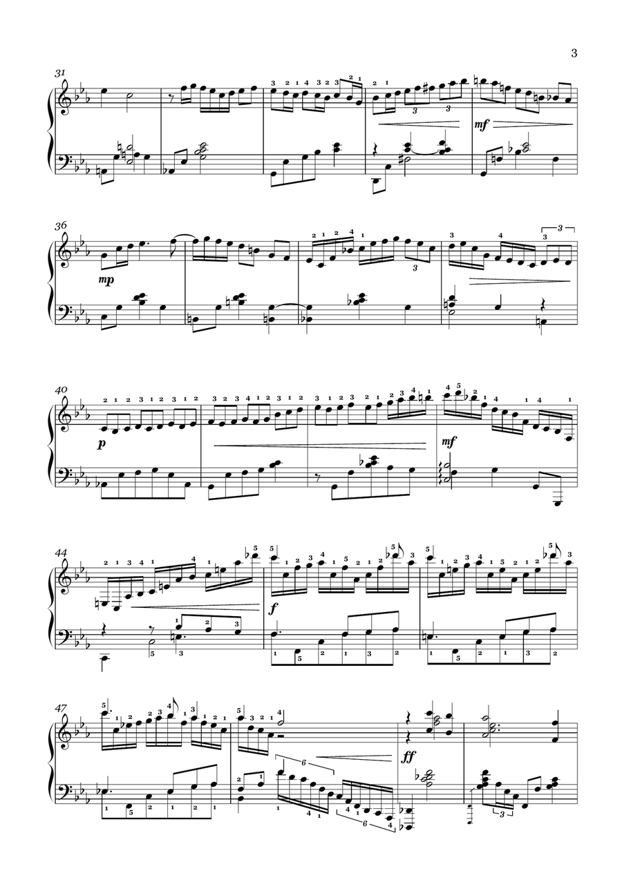 Hushabye Mountain Piano Solo scores gallery preview page 3