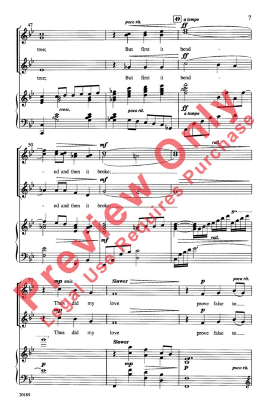 The Water Is Wide Women's Choir scores gallery preview page 7