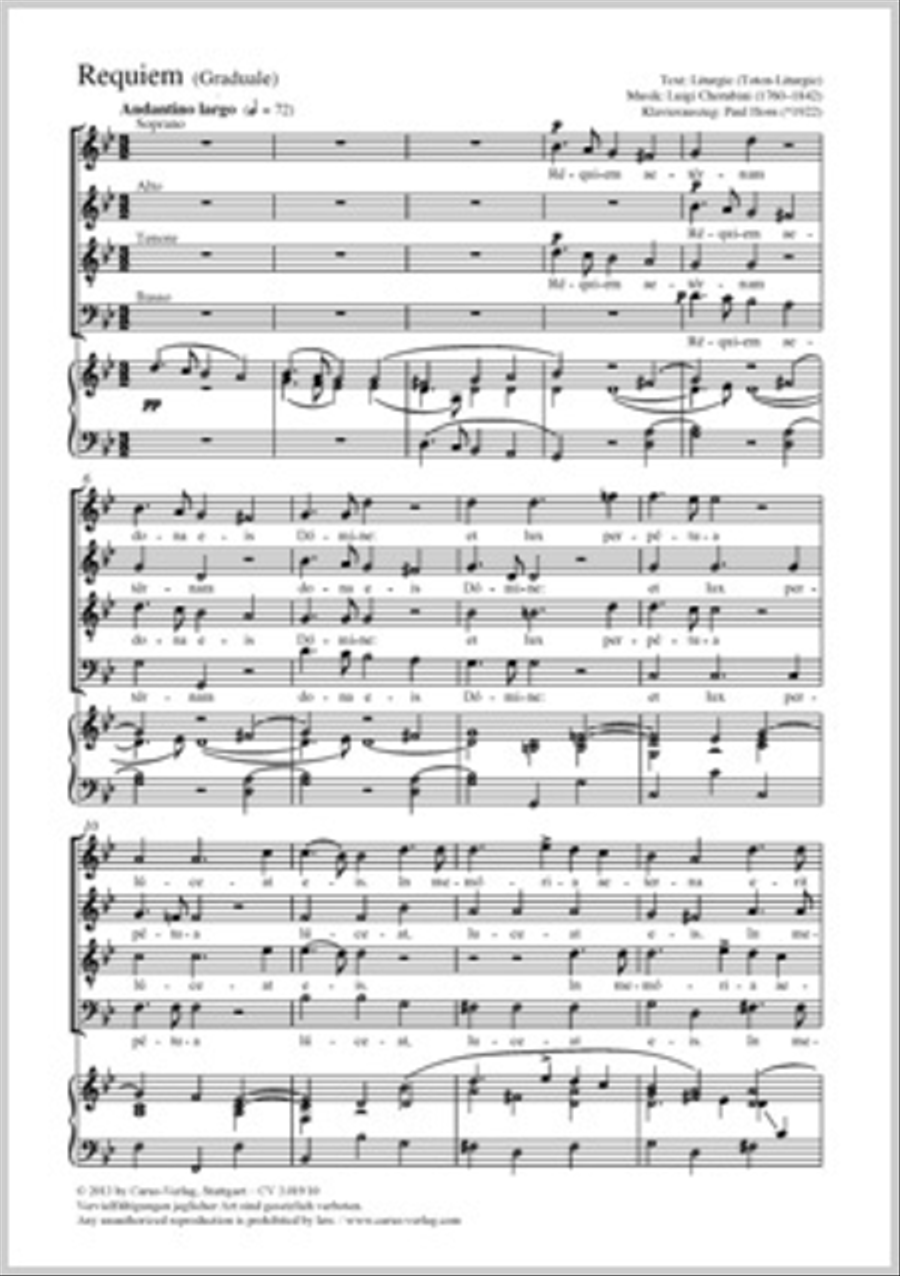 Requiem aeternam Requiem aeternam 4-Part scores gallery preview page 1