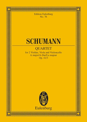 Book cover for String Quartet A major