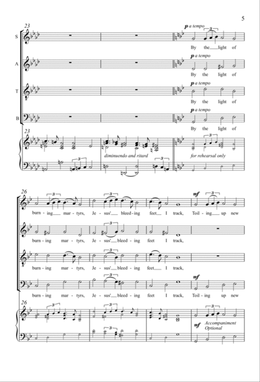 Once To Every Man And Nation 4-Part scores gallery preview page 3