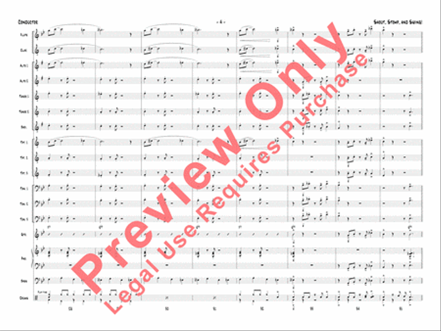 Shout, Stomp, and Swing! Jazz Ensemble scores gallery preview page 7