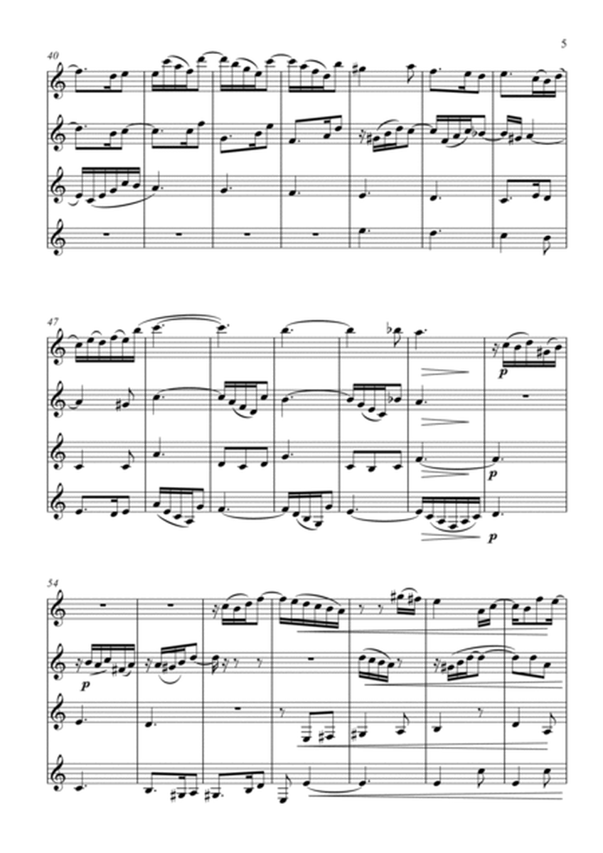 Clarinet Quartet - BWV 797 Sinfonia No. 11 image number null