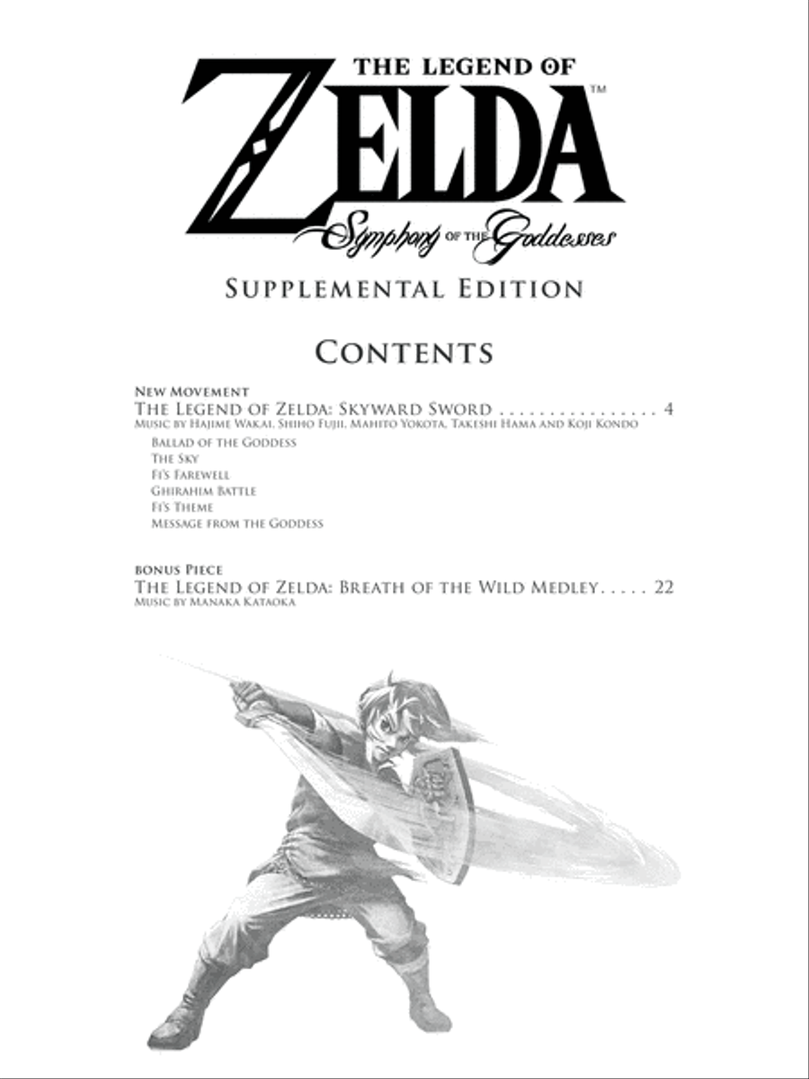 The Legend of Zelda Symphony of the Goddesses (Supplemental Edition) Piano Solo scores gallery preview page 3