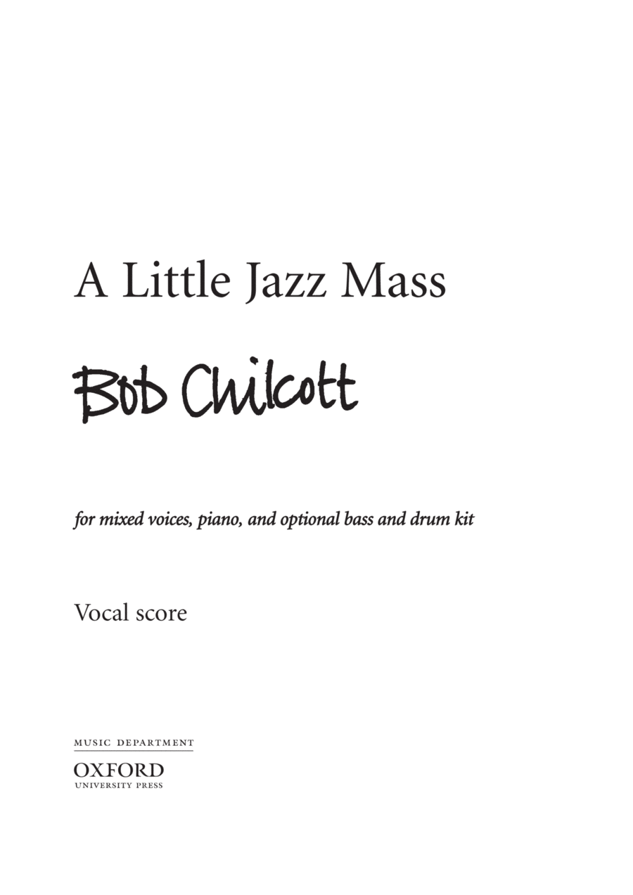 A Little Jazz Mass 4-Part scores gallery preview page 1
