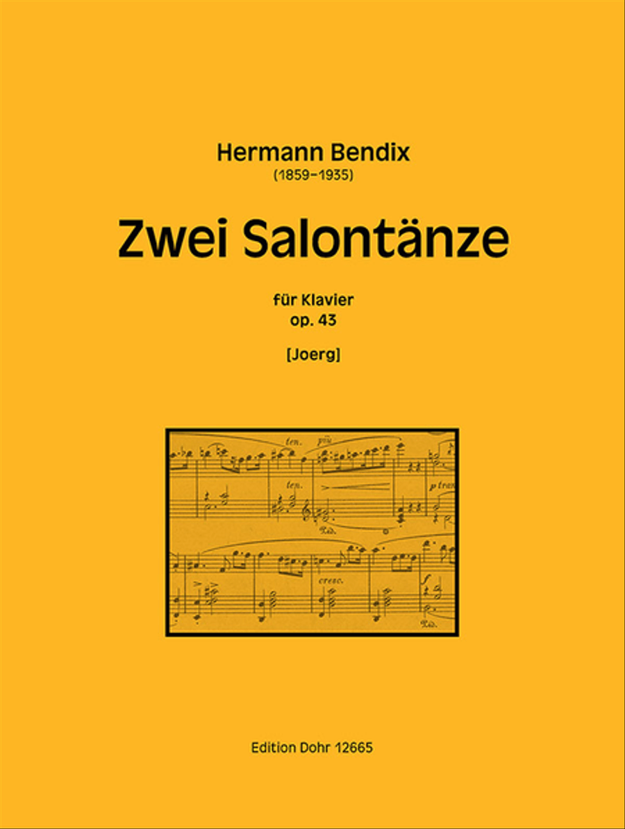 Zwei Salontänze für Klavier op. 43 (Polonaise - Mazurka) Piano Solo scores gallery preview page 1
