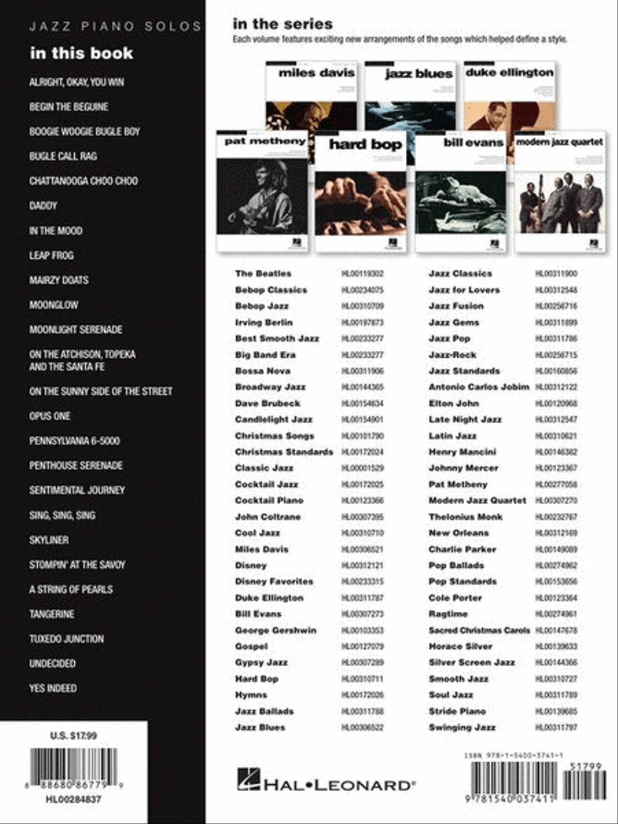 Big Band Era Piano Solo scores gallery preview page 7