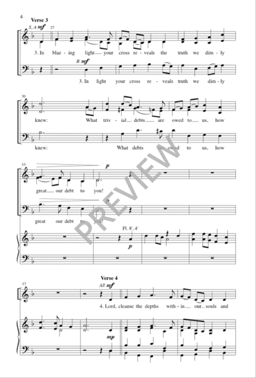 Forgive Our Sins As We Forgive 3-Part scores gallery preview page 5