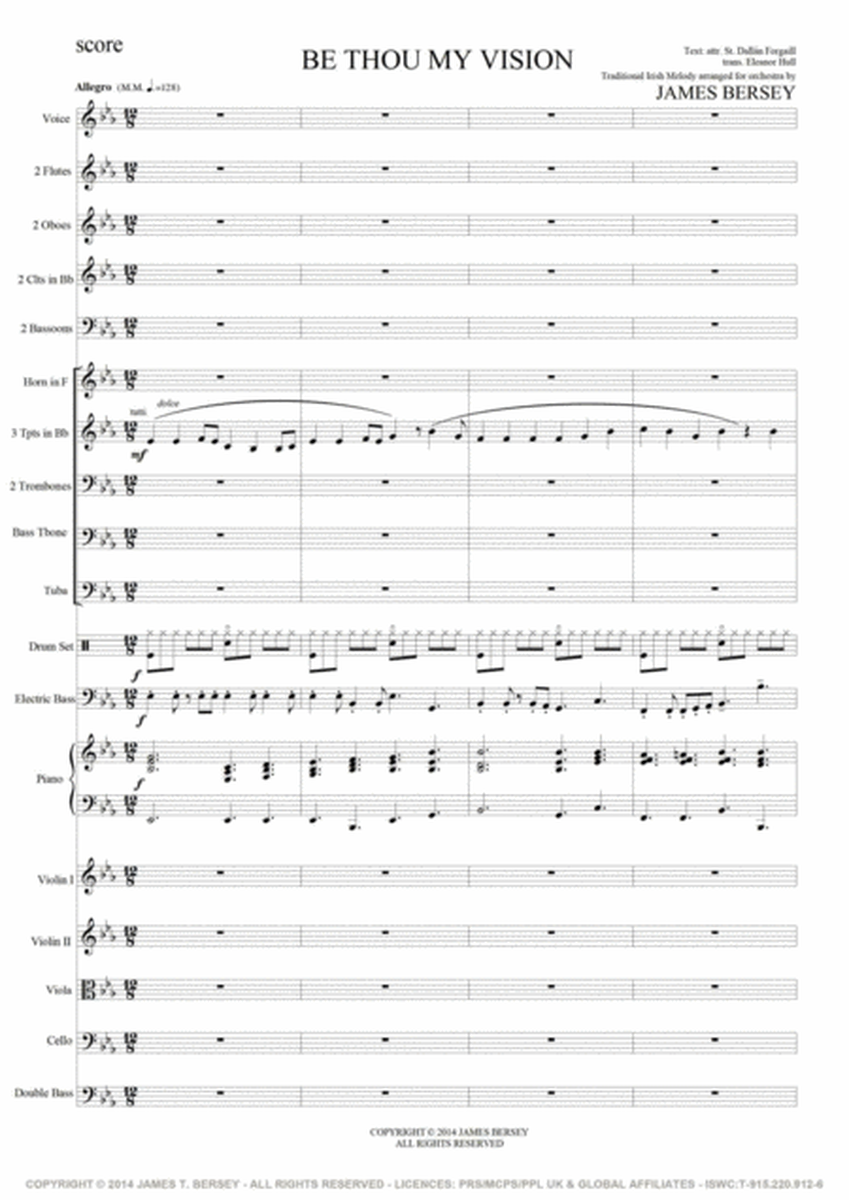 Be Thou My Vision - Conductor's score & complete set of orchestral parts image number null
