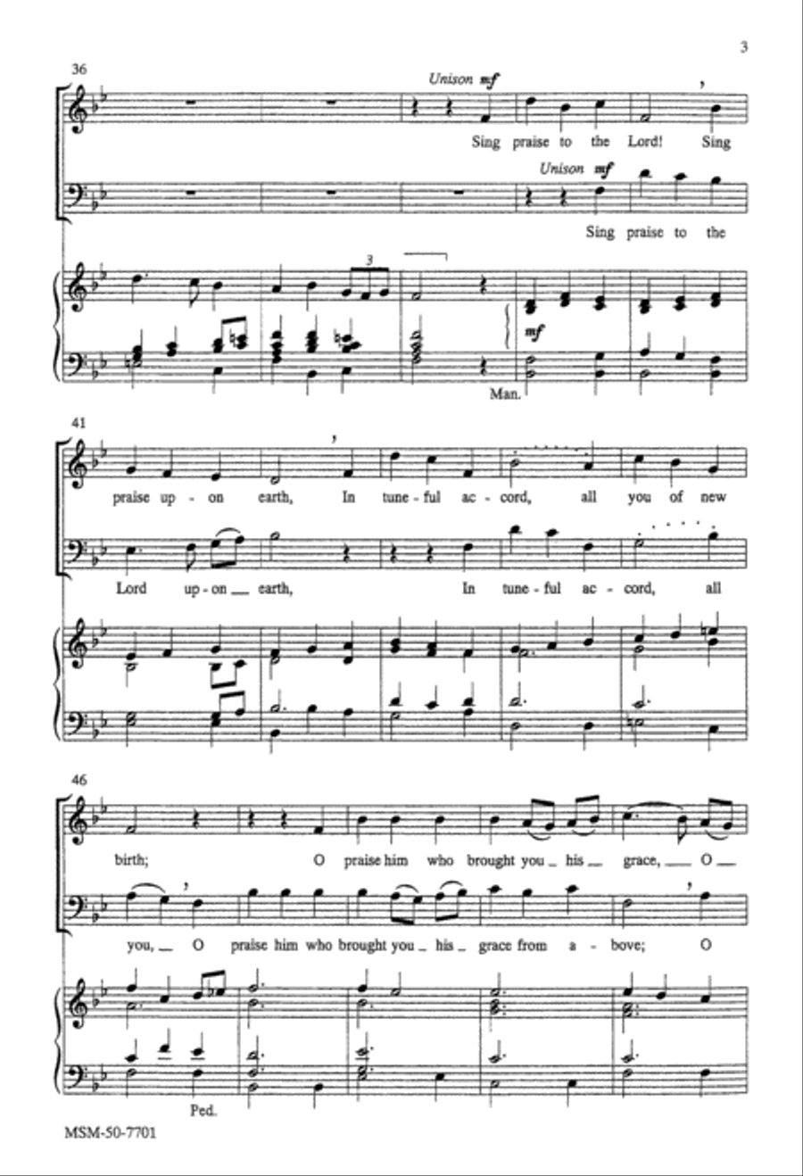 Sing Praise to the Lord 4-Part scores gallery preview page 4