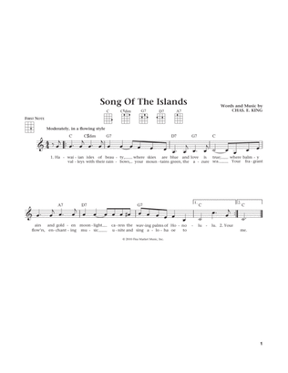 Book cover for Song Of The Islands (from The Daily Ukulele) (arr. Liz and Jim Beloff)