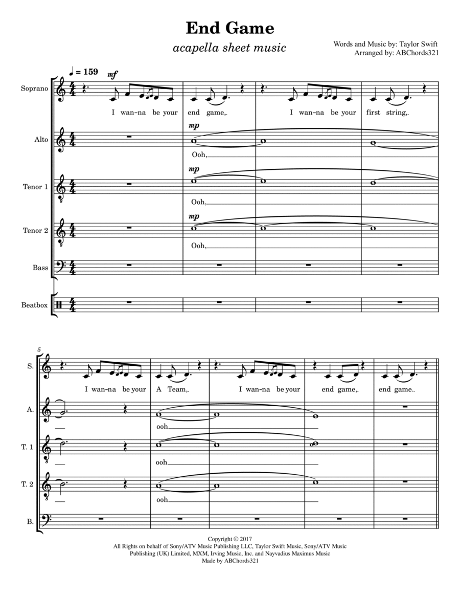 End Game 4-Part scores gallery preview page 1