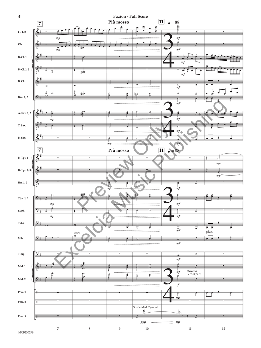 Fuzion (Score) Concert Band scores gallery preview page 5