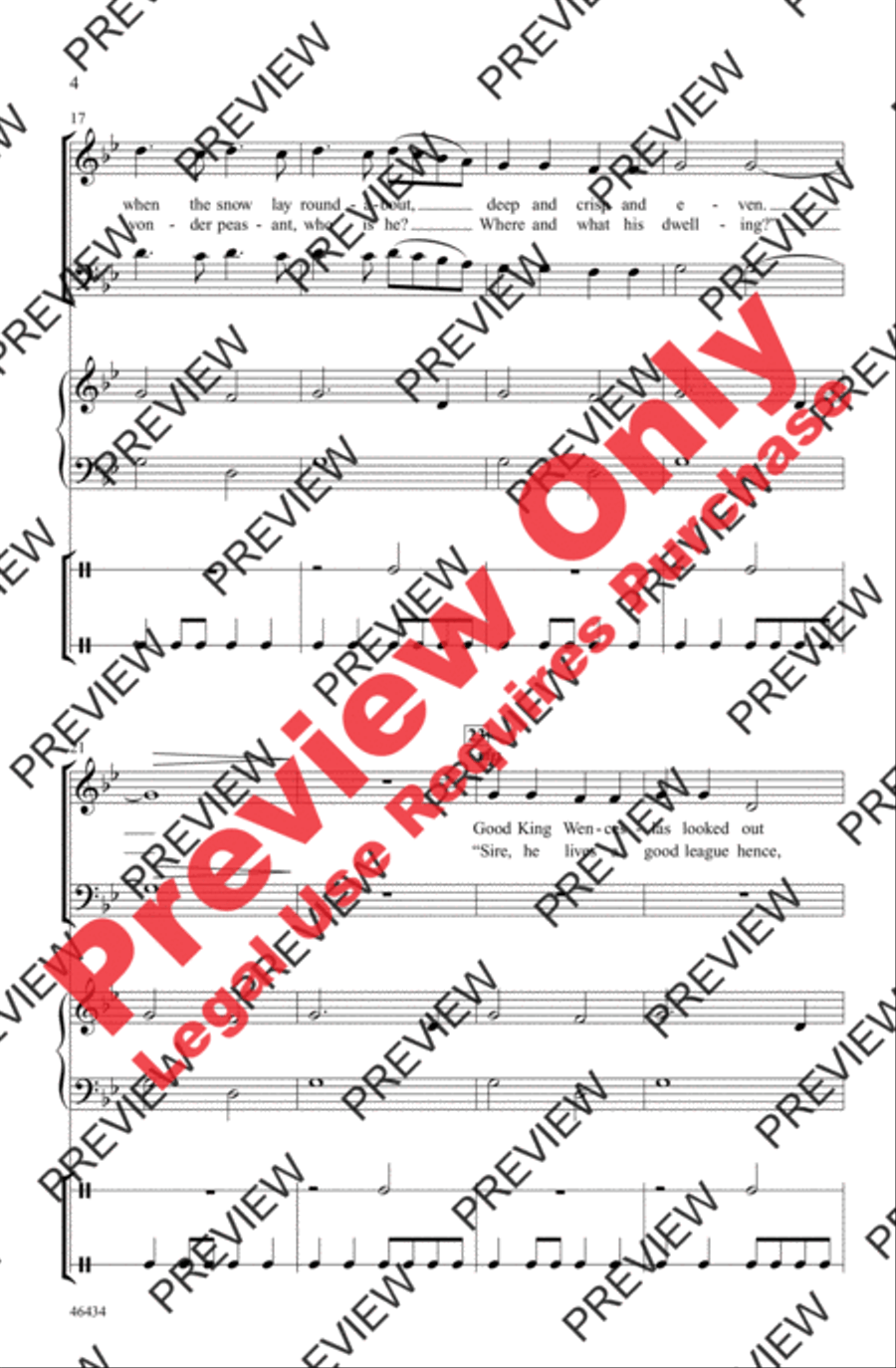 Wenceslas Canon 3-Part scores gallery preview page 4