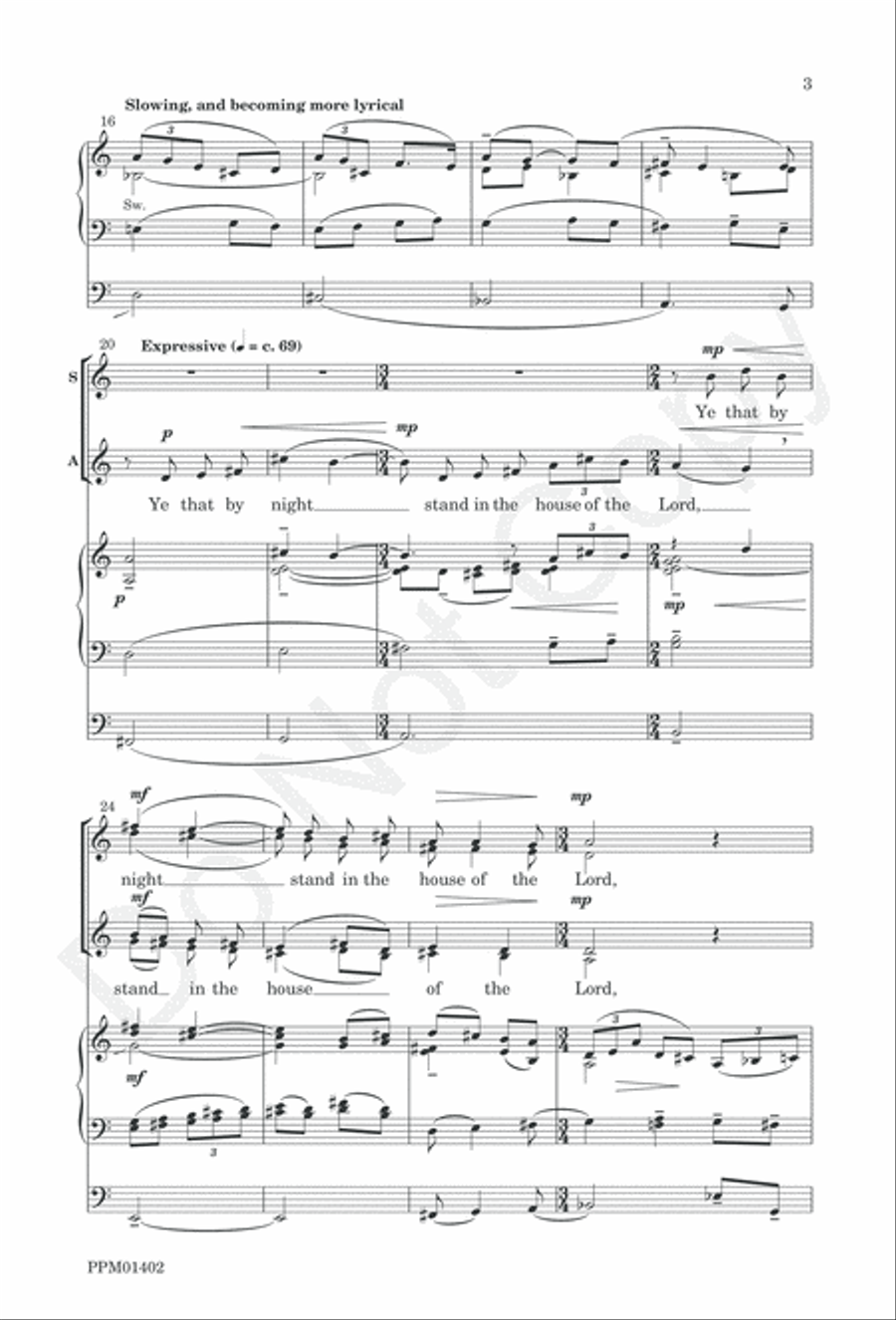 Behold Now, Praise the Lord 4-Part scores gallery preview page 6
