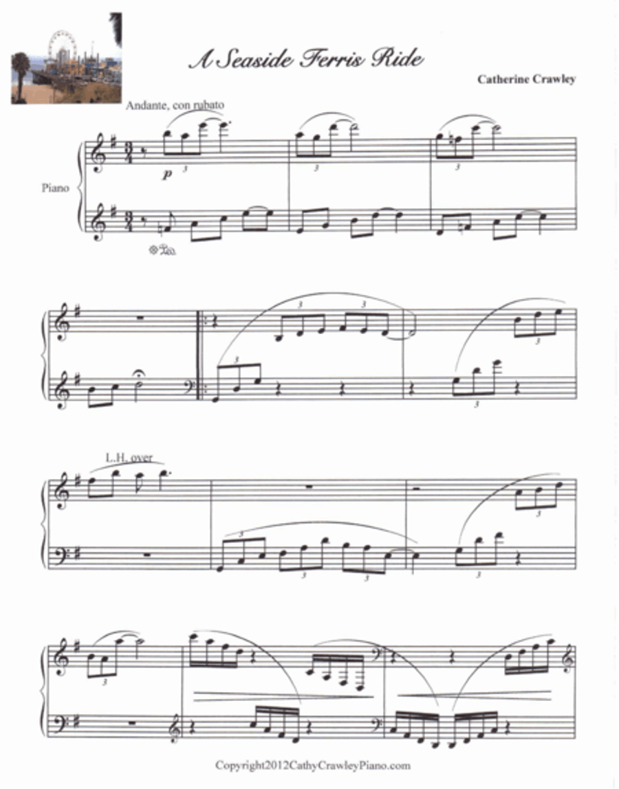 A Seaside Ferris Ride Piano Method scores gallery preview page 1