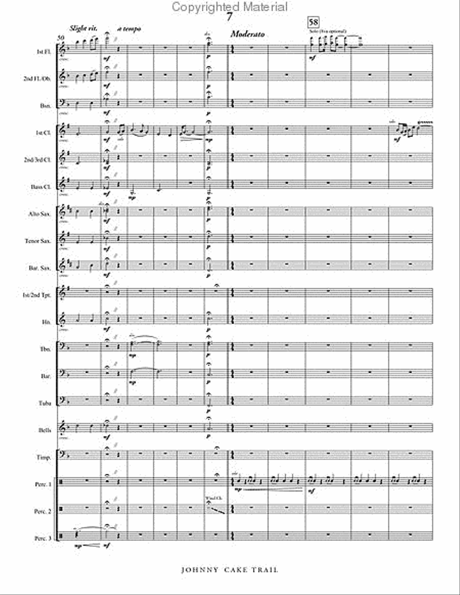 Johnnycake Trail Concert Band scores gallery preview page 8