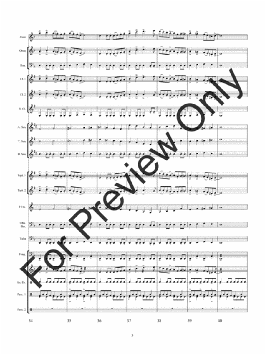 Wolf Dancers (Score) Concert Band scores gallery preview page 8