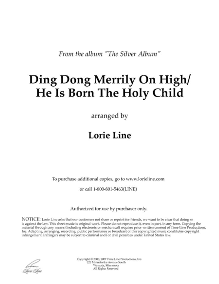 Ding Dong Merrily On High Piano Solo scores gallery preview page 1