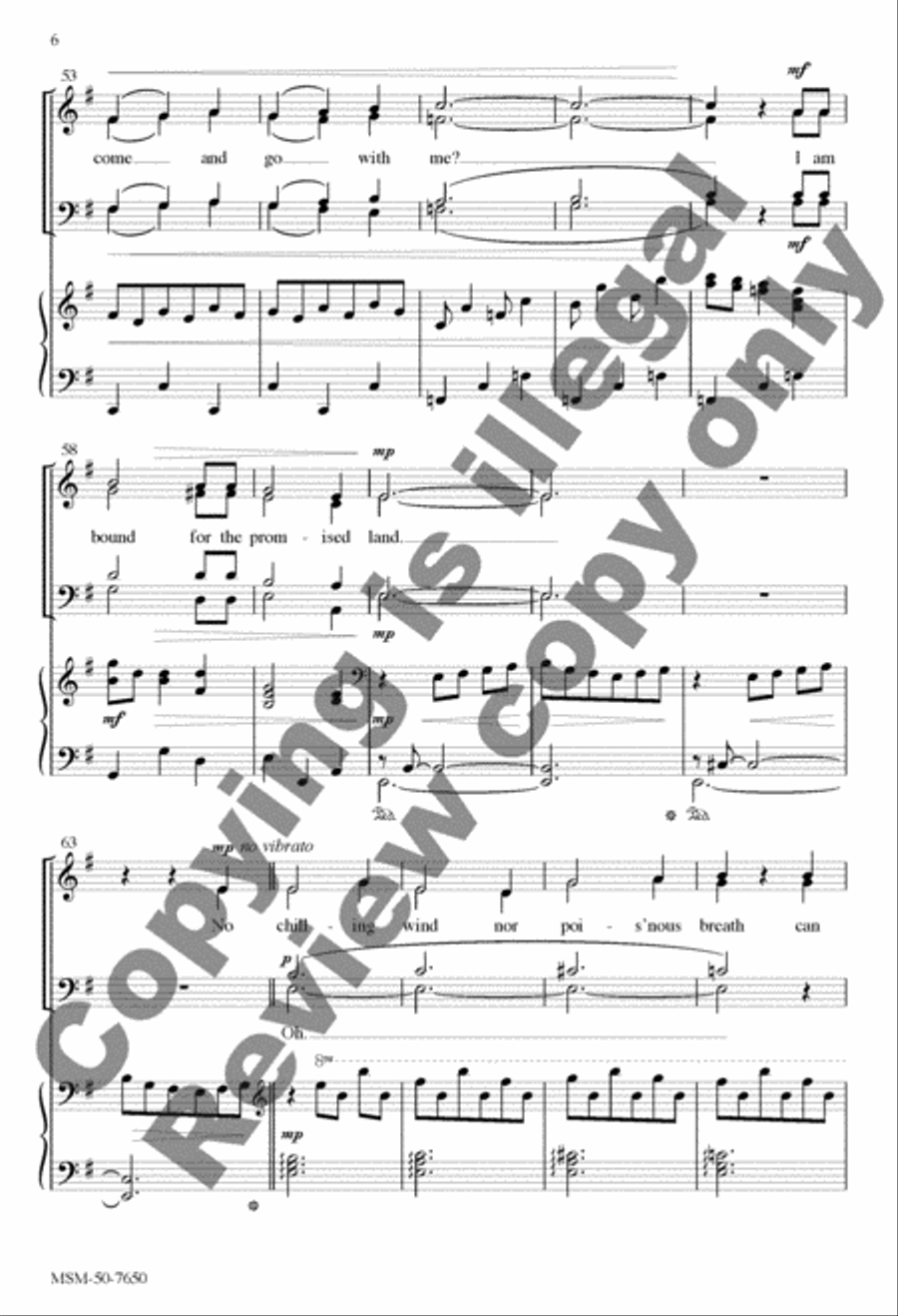 Promised Land 4-Part scores gallery preview page 6