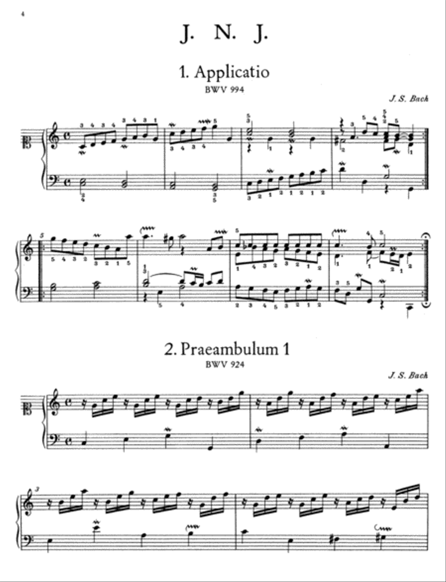 Klavierbuechlein fuer Wilhelm Friedemann Bach Harpsichord scores gallery preview page 2