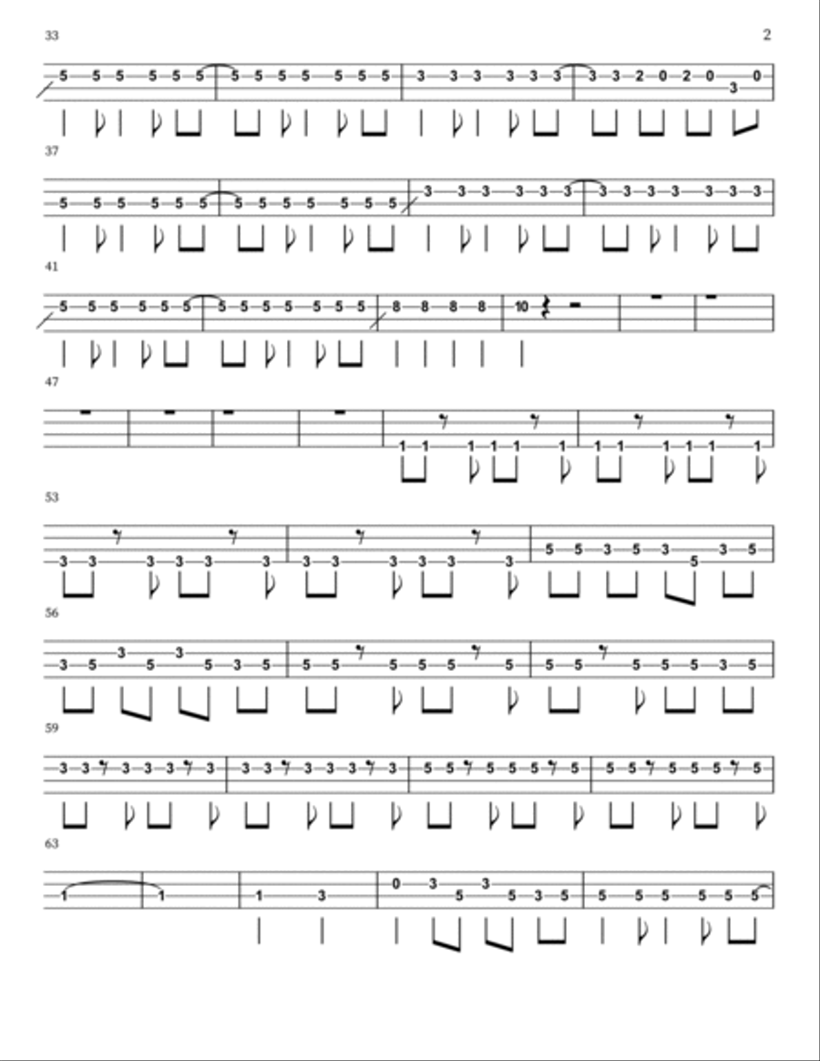Renegade Renegade Guitar Solo scores gallery preview page 2