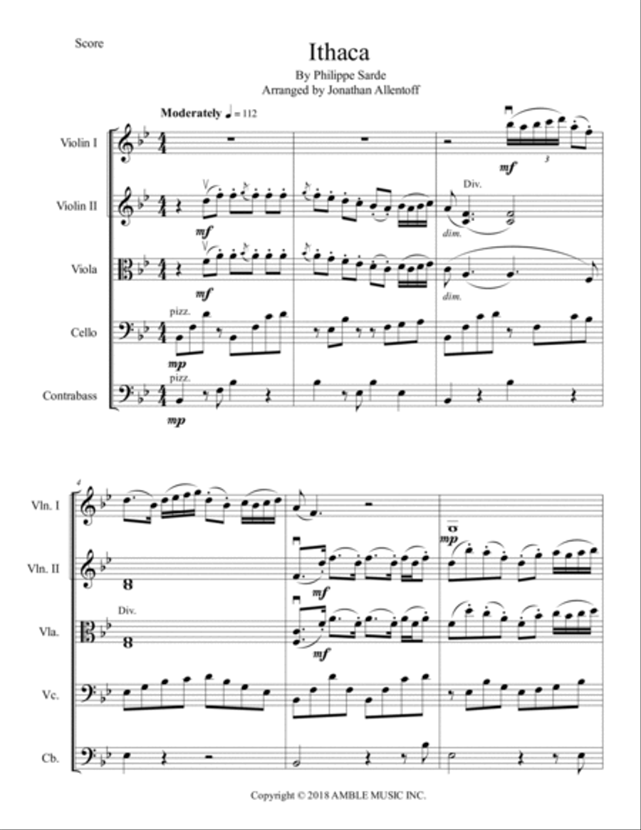 Ithaca String Orchestra scores gallery preview page 2