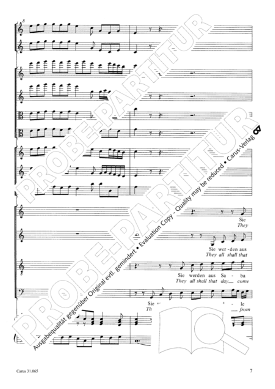 They all shall day come out from Sheba (Sie werden aus Saba alle kommen) TB scores gallery preview page 8