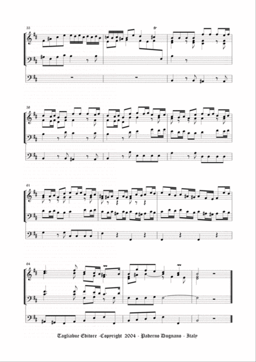 CONCERTO DEL SIGNOR VIVALDI appropriato all'Organo (3 staff) - Walther Organ Solo scores gallery preview page 5