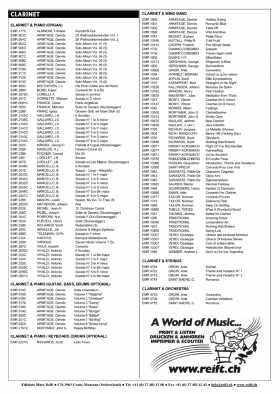Donauwellen Clarinet scores gallery preview page 9
