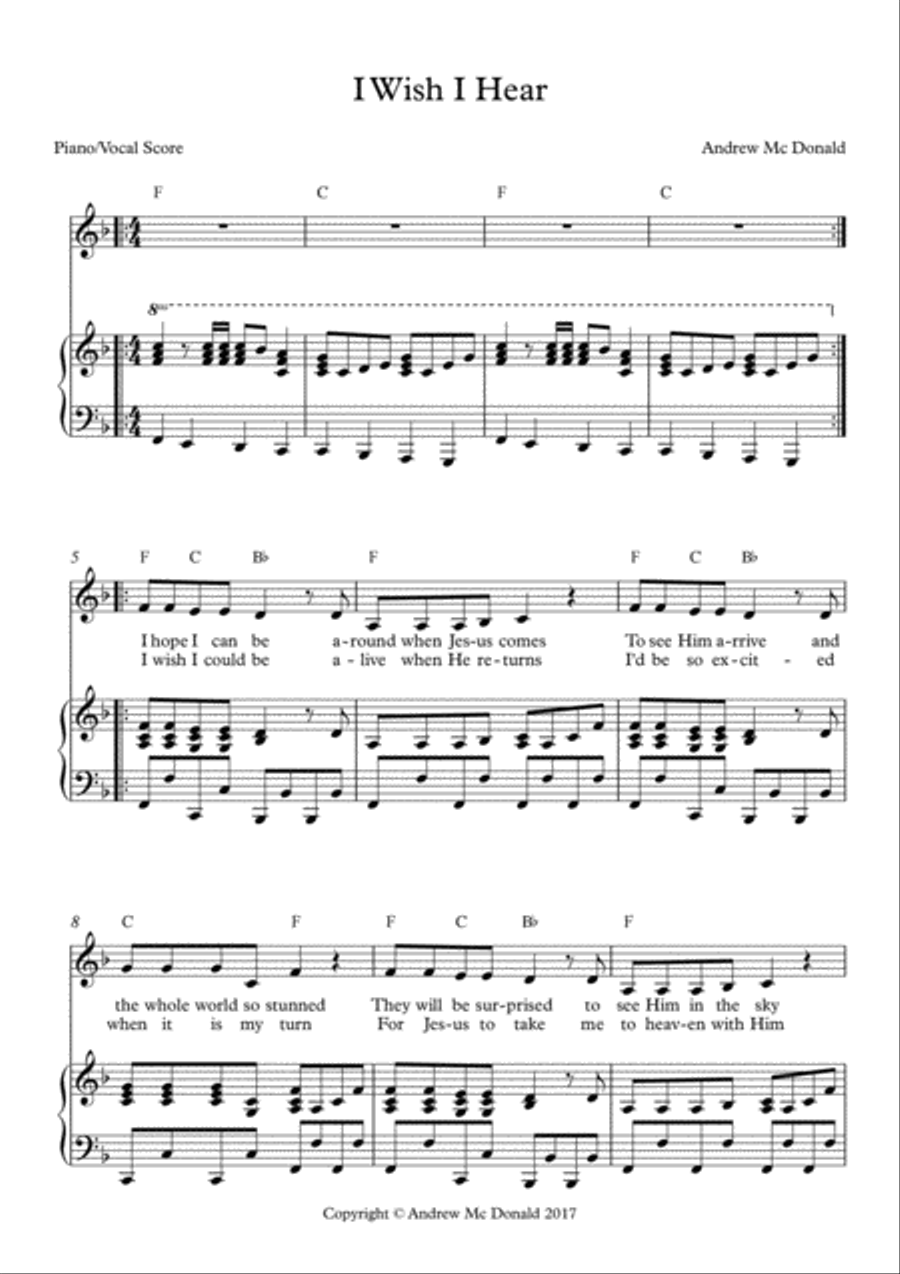 I Wish I Hear I Wish I Hear Voice scores gallery preview page 2