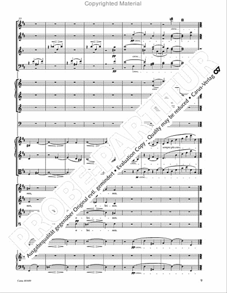 Missa solemnis Missa solemnis 4-Part scores gallery preview page 25