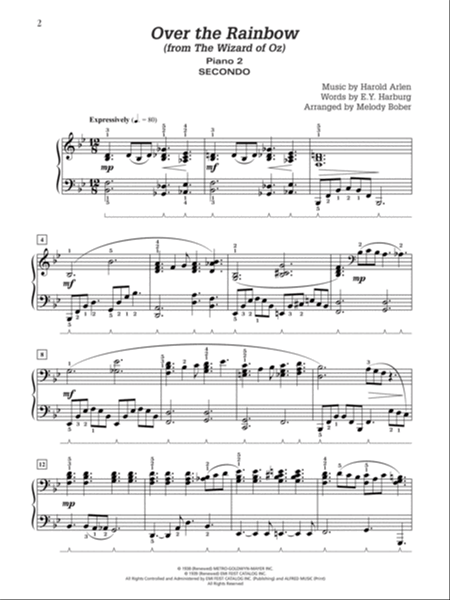 Over the Rainbow Small Ensemble scores gallery preview page 5