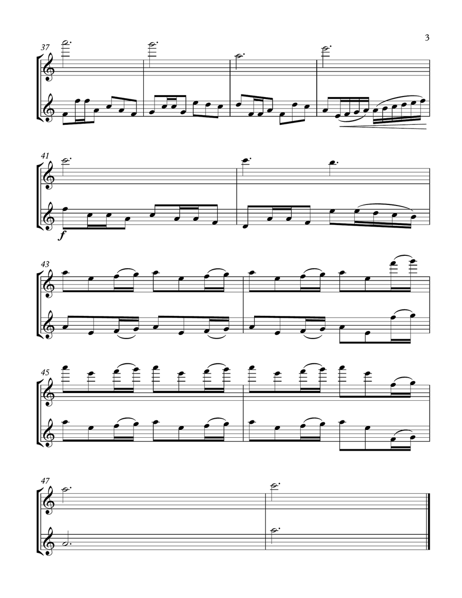 Game Of Thrones Flute Duet scores gallery preview page 3