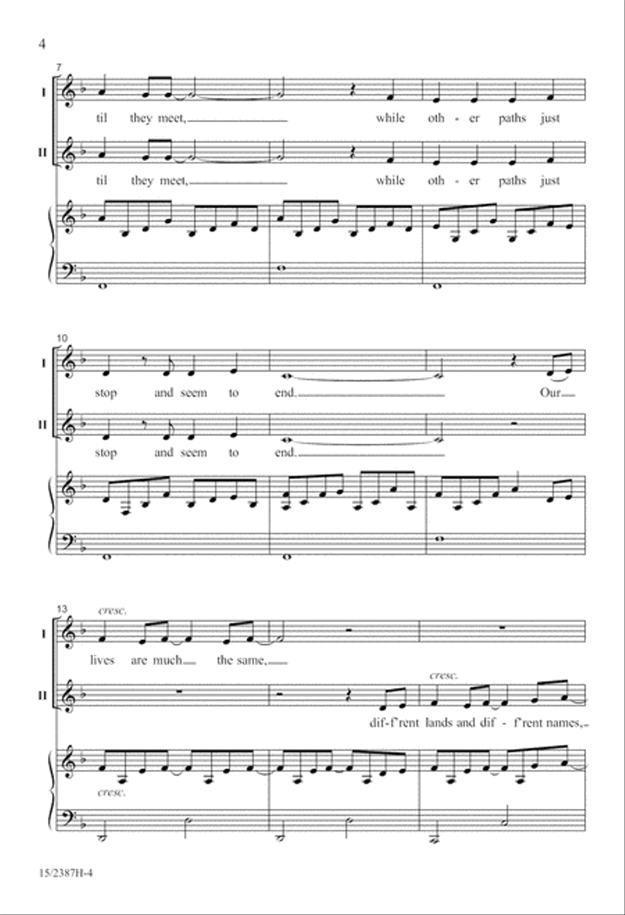 We Can Build a Bridge 2-Part scores gallery preview page 5