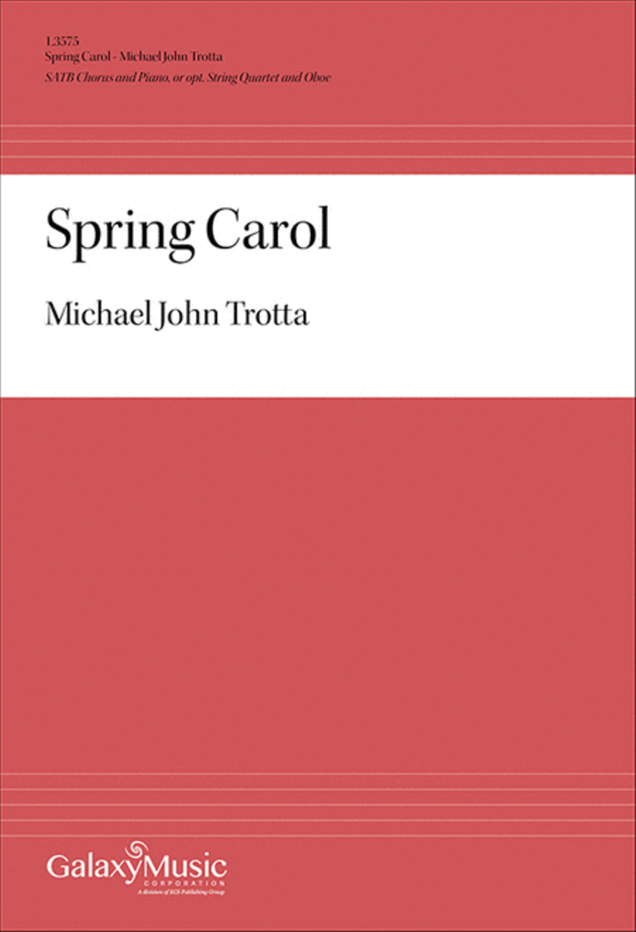 Spring Carol (Piano/Choral Score) 4-Part scores gallery preview page 1