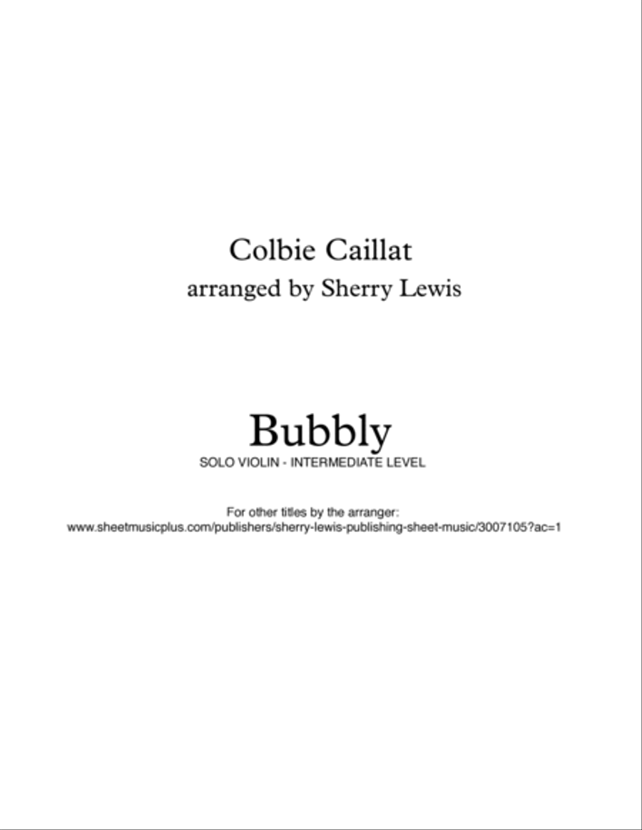 Bubbly Violin Solo scores gallery preview page 2
